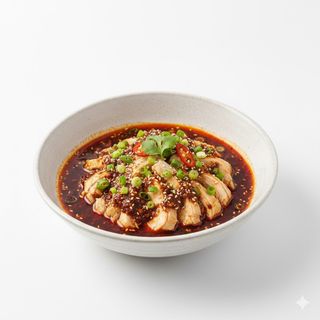 503 - Pollo bollito con salsa piccante