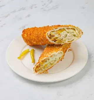 Жареный донер с говядиной и сыром (350г)