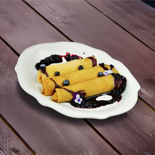 Блины с творогом и голубикой(440г)