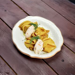 Блины с риетом из копчёной форели(360г)