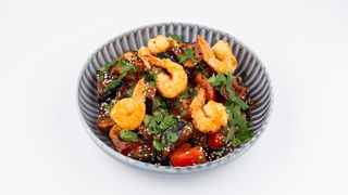 Баклажаны в азиатском стиле с креветками (460г)