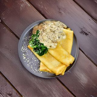 Блинчики со шпинатом и грибами(440г)