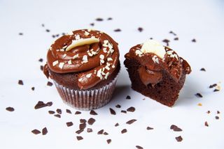 Choco nougat cupcake