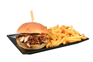 Fishburger polpo con patatine