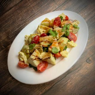 Хрустящие баклажаны с сыром страчателла (450г)