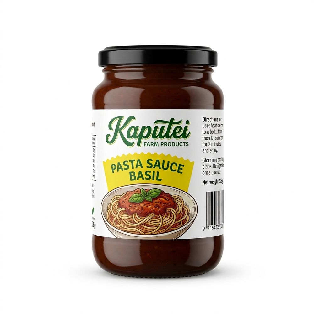 Kaputei Pasta Sauce Basil 375G