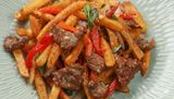 Мясо с фри (250г)