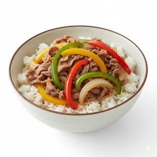 653 - Riso con manzo e peperoni