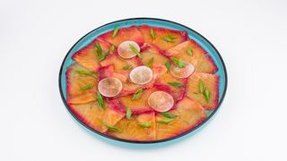 Карпаччо из малосольной сёмги (180г)