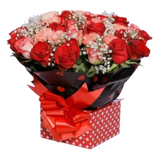 Mixed Rose Standing Bouquet