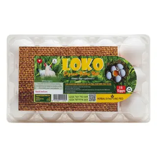 Loko Organic Yellow York Eggs 15 Pieces