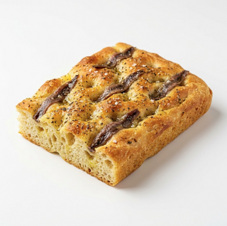 Focaccia tradizionale con acciughe