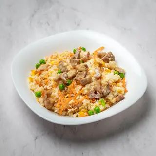 Pirinač sa jajima, povrćem i svinjetinom 400gr