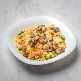 Pirinač sa jajima, povrćem i svinjetinom 400gr