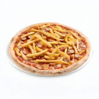 Pizza wurstel e patate