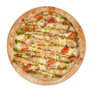 С соусом песто и помидорами (600г)