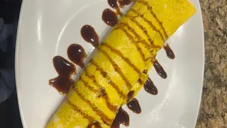 71h. Omelette ripiena di riso saltato con salsa