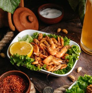 Жареные креветки (250г)