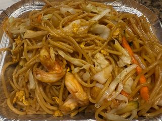 72. Capellini con gamberi