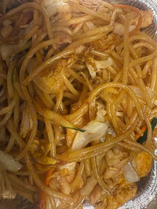 72c. Capellini con carne alla piastra