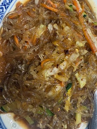 73b. Spaghetti di soia con verdura piccante