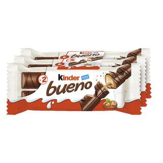 Barritas De Cacao Y Avellanas Kinder Bueno Pack 3