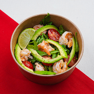 Салат с креветками и авокадо (230г)