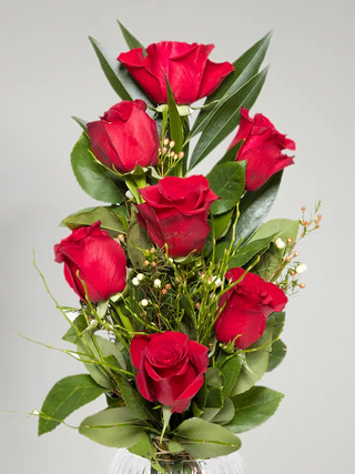 7 Rose rosse