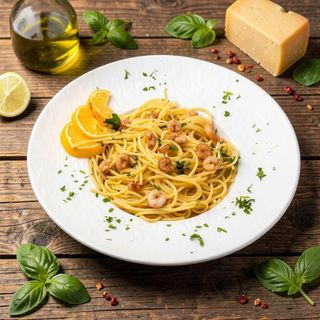 Pasta ai Gamberi in Bianco