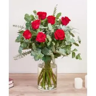7 rose rosse