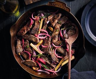 84 Vitello al wok con zenzero e pepe nero