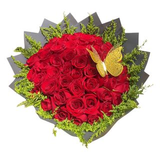 Lush Velvet Red Roses