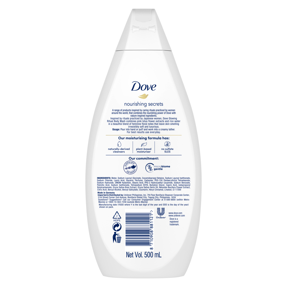 Dove Secrets Glowing Ritual Body Wash 500ml