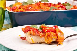 Судак хрустящий с овощами (400г)