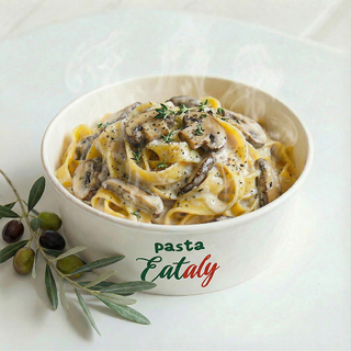 პასტა სოკოთი ნაღების სოუსში