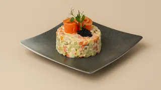 Оливье с лососем (350г)