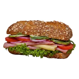 Ham and cheese (with sauce)