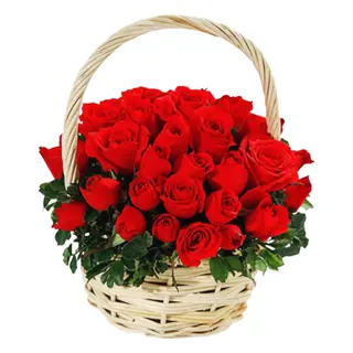 Classic Pure Rose Basket