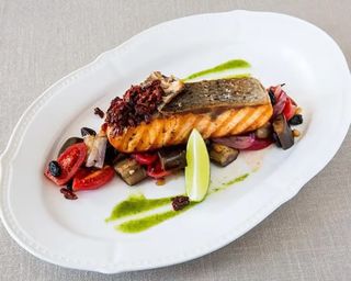 Семга на подушке Капонато (350г)