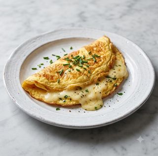 Omelette con provola affumicata