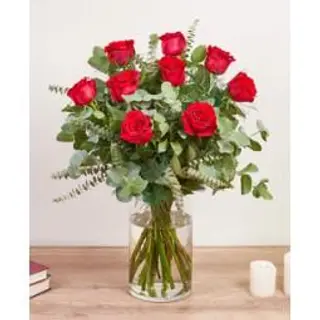 9 rose rosse