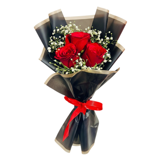 Three Rose Stems