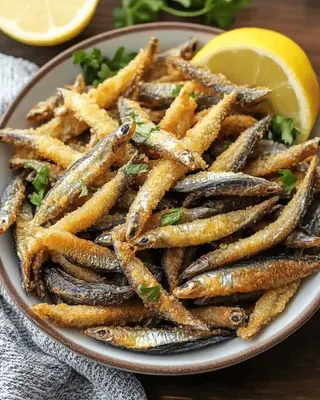 Plat Anchois Ou Sardines Grillées