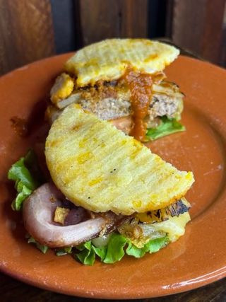 Hambúrguer de Arepa EPA