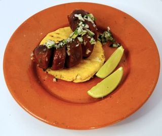 Arepa com Chouriço