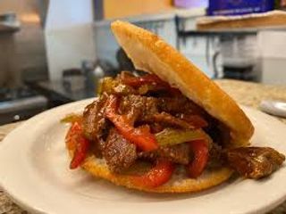 Arepa con lomo