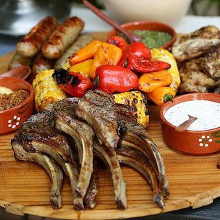 A mixed grill platter