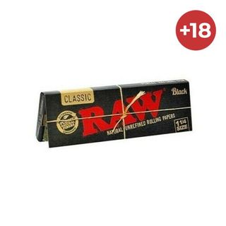 Papeles Raw 1 1/4 Black Edition