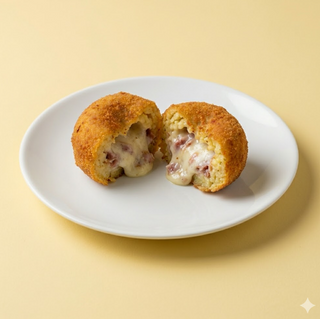 Arancina besciamella e prosciutto
