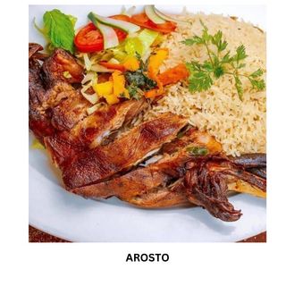 Fried Somali goat (arosto)